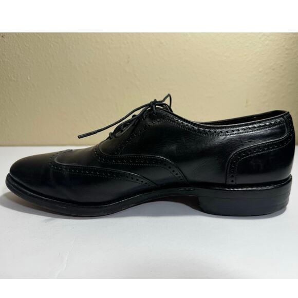 EUC Allen Edmonds Men\'s Marlow Black Wingtip Dress Shoes - Size 8 main image 4